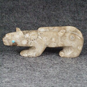 Mountain Lion Zuni Fetish Carving - Ronnie Lunasee