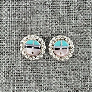 Multi Stone Inlay & Sterling Silver Earrings - Dave Lalio