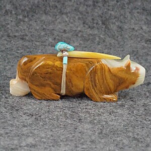 Mountain Lion Zuni Fetish Carving - Alex Tsethlikai