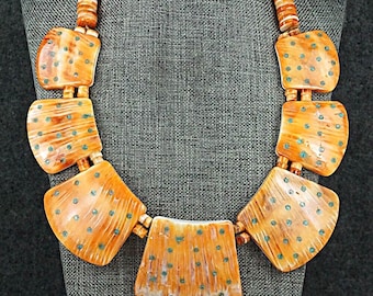 Spiny Oyster, Turquoise & Sterling Silver Necklace - Joe Garcia