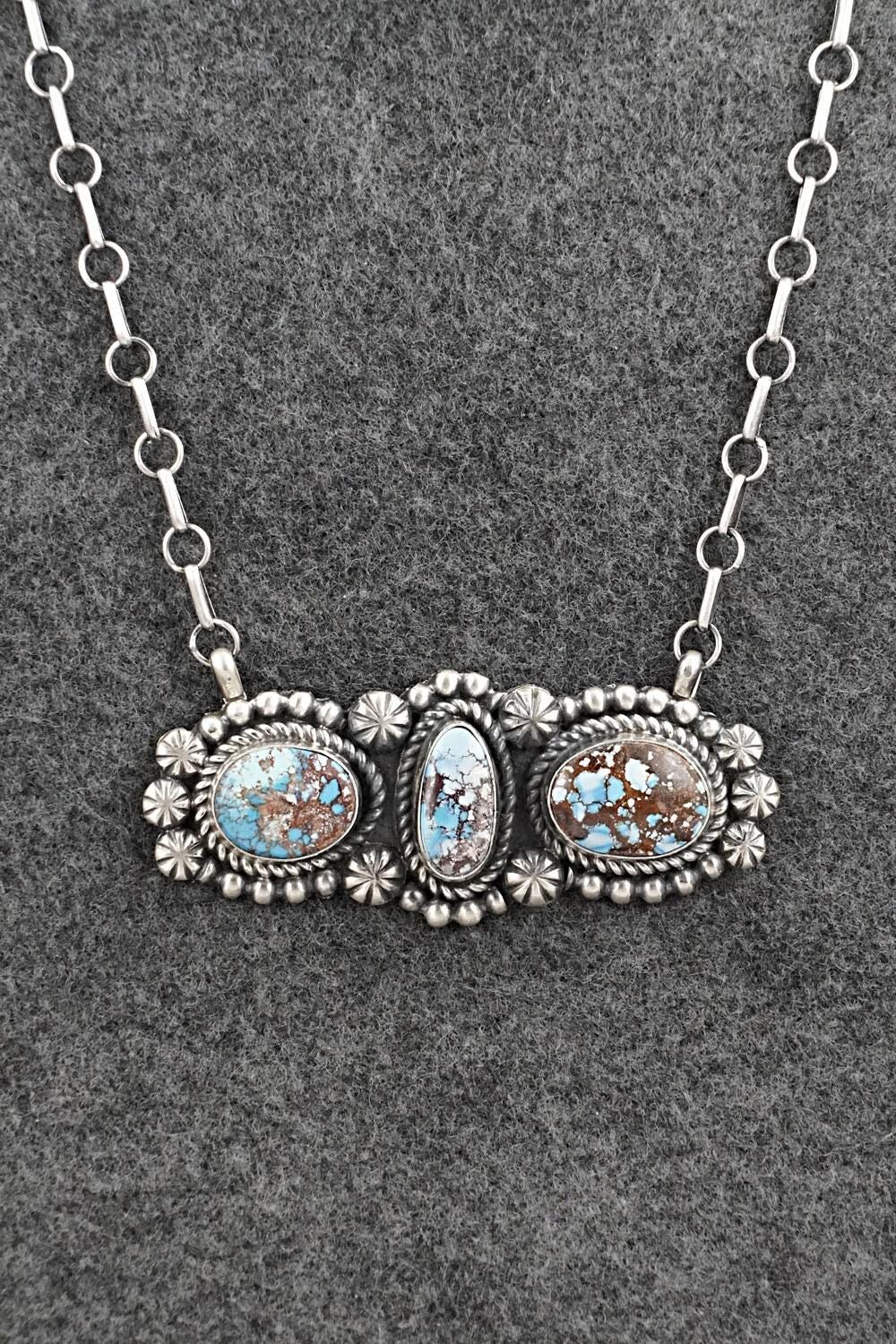 NAVAJO Jeff James Jr. ターコイズ 大ぶり 925 シルバー NAVAJO Jeff