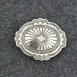 Sterling Silver Belt Buckle - Arnold Blackgoat