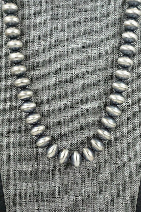 アクセサリー Folk/N SILVER BEADS NECKLACE 925 Sterling Silver Beaded Necklace, Excellent Brides