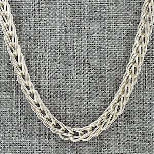 Sterling Silver Chain Necklace 24&quot; - Smokey Gchachu