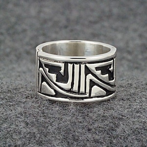 アクセサリー Vintage R. H. Begay Indian Ring Vintage Native American 14K Gold Storyteller Roland Begay