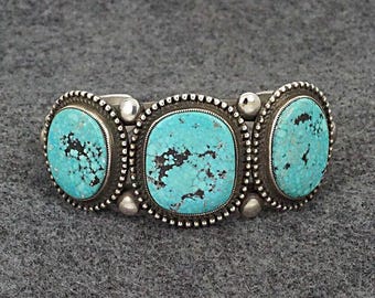 Turquoise & Sterling Silver Bracelet - Calvin Martinez