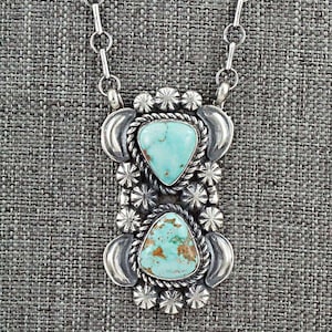Turquoise & Sterling Silver Necklace - Jeff James