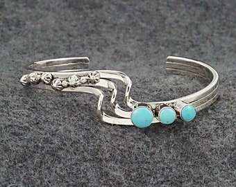 Turquoise & Sterling Silver Bracelet - Daniel Dakai