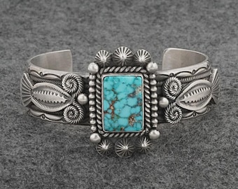 Turquoise & Sterling Silver Bracelet - Michael Calladitto