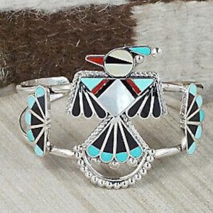 Multi Stone & Sterling Silver Inlay Bracelet - Adrian Wallace