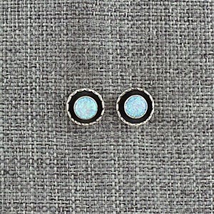 Opalite & Sterling Silver Earrings - Carina Leekity