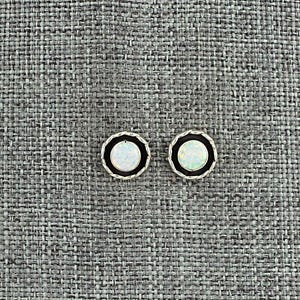 Opalite & Sterling Silver Earrings - Carina Leekity
