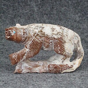 Mountain LionZuni Fetish - Derrick Kaamasee
