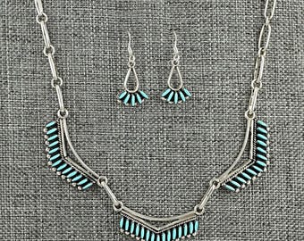 Native American Indian Jewelry Zuni Hopi Silver Navajo Hand Beaded