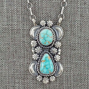 Turquoise & Sterling Silver Necklace - Jeff James
