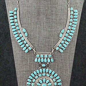 Turquoise & Sterling Silver Necklace - Jesse Williams