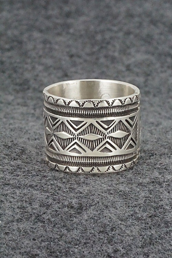 Detailed!! Intricate Native American Navajo Sterling Silver Memory Bracelet Detailed!! Intricate Native American Navajo Sterling Silver Memory Bracelet