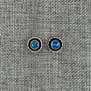 Opalite & Sterling Silver Earrings - Carina Leekity