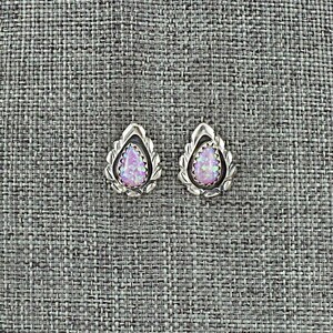 Opalite & Sterling Silver Earrings - Angeline Platero