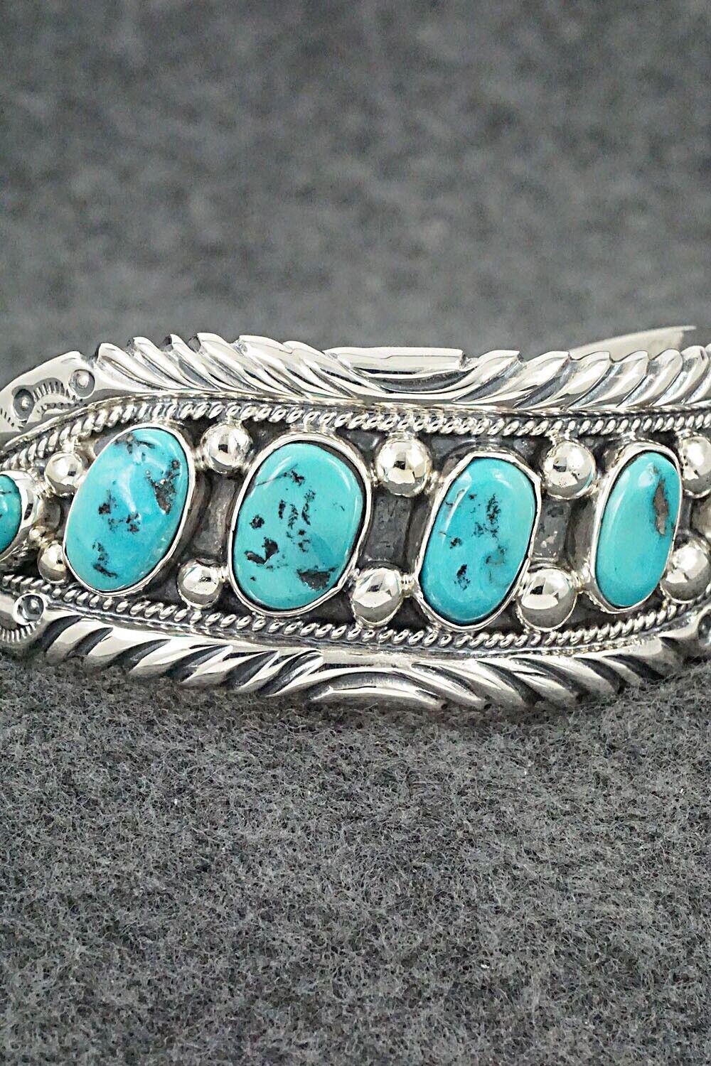 Turquoise & Sterling Silver Bracelet - Tommy Moore - Etsy