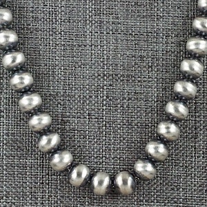 Sterling Silver Navajo Pearl Necklace 18" - Bryannen Halwood