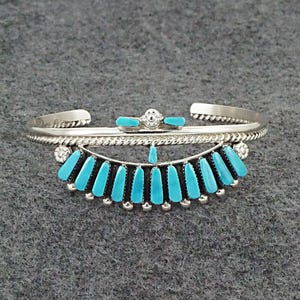 Turquoise & Sterling Silver Bracelet - Carlene Hattie