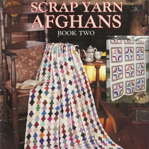 Scrap Yarn Afgans Book Two Ulotka Leisure Arts 2159