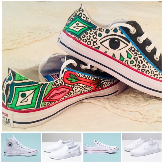 low top vans custom