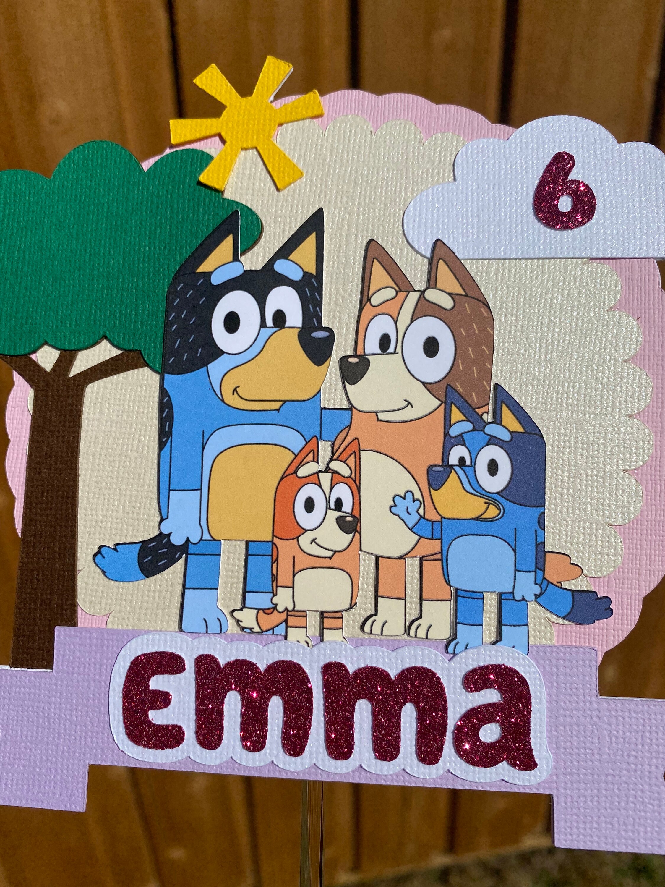 Bluey Cake topper