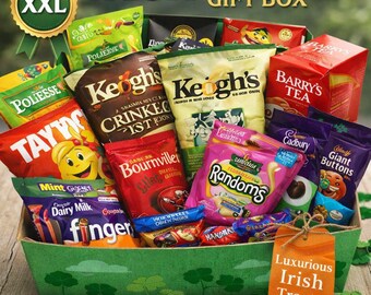 XXL Irish Snack Gift Box | Luxury Irish Hamper with Crisps, Chocolate & Candy