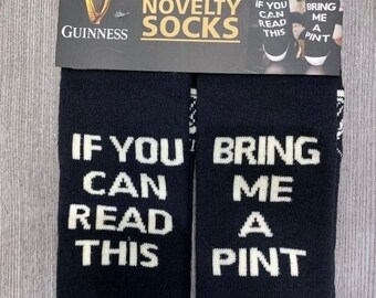 Guinness Novelty Socks, Irish Gift, Bring Me A Pint