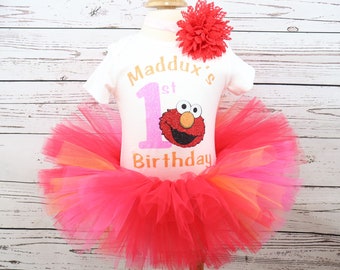 elmo 2nd birthday outfit