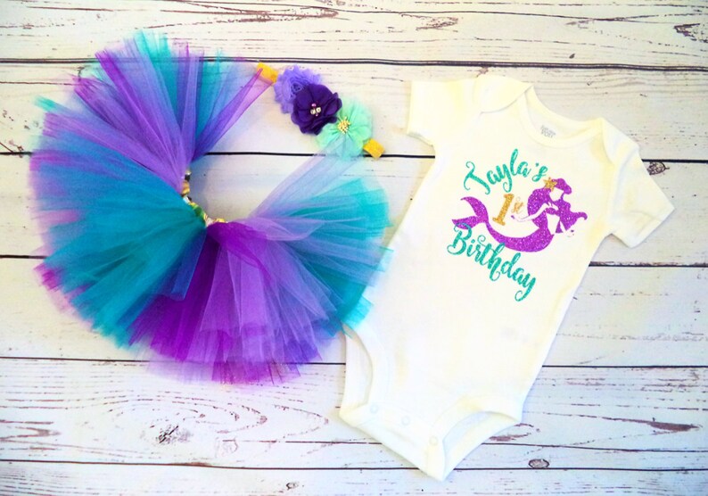 Mermaid birthday outfit mermaid first birthday outfit 1st birthday mermaid outfit mermaid baby girl outfit mermaid tutu set marmaid shirt