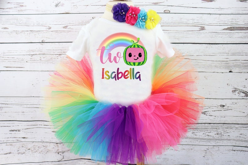 cocomelon Birthday outfit cocomelon birthday shirt toddler girl cocomelon birthday outfit cocomelon 2nd birthday outfit cocomelon tutu