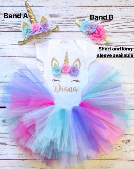 baby first birthday unicorn outfit