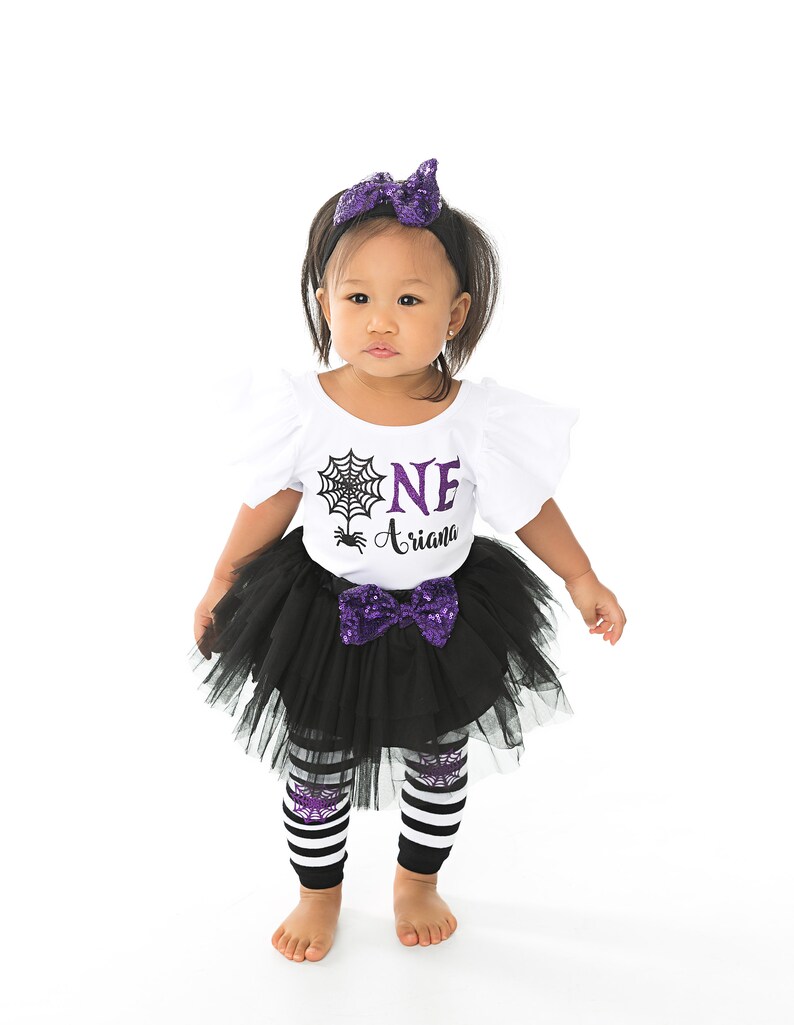 Girl 1st Halloween birthday Outfit First Halloween birthday Costume Personalized birthday Halloween outfit Baby girl Halloween birthday top