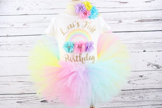1st birthday rainbow outfit