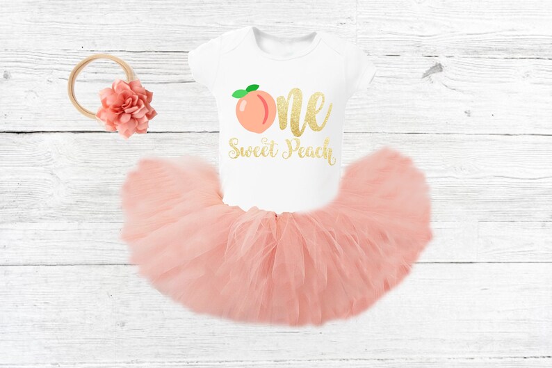 One sweet peach Birthday Outfit Girl Peach First Birthday Outfit Personalized Peach Birthday outfit peach Tutu outfit boho girl birthday set