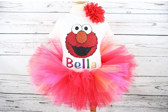 elmo 1st birthday outfit girl