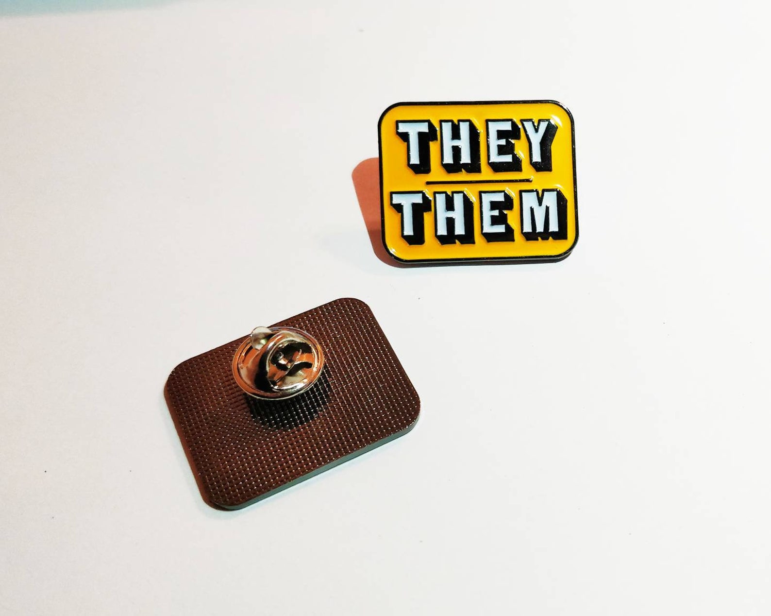 They them pronoun enamel pin | Etsy