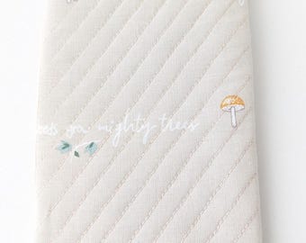 Nature Eyeglass Case: Handmade Padded Fabric Pouch