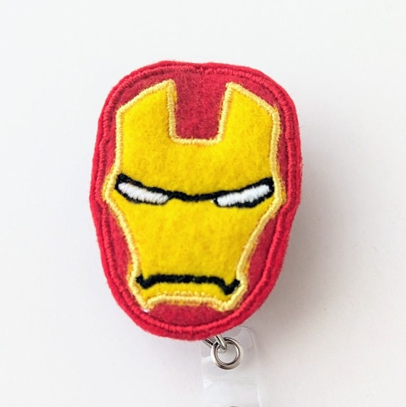 Iron Man Badge Holder, ID Badge Holder, Avenger Badge Reel, Hero