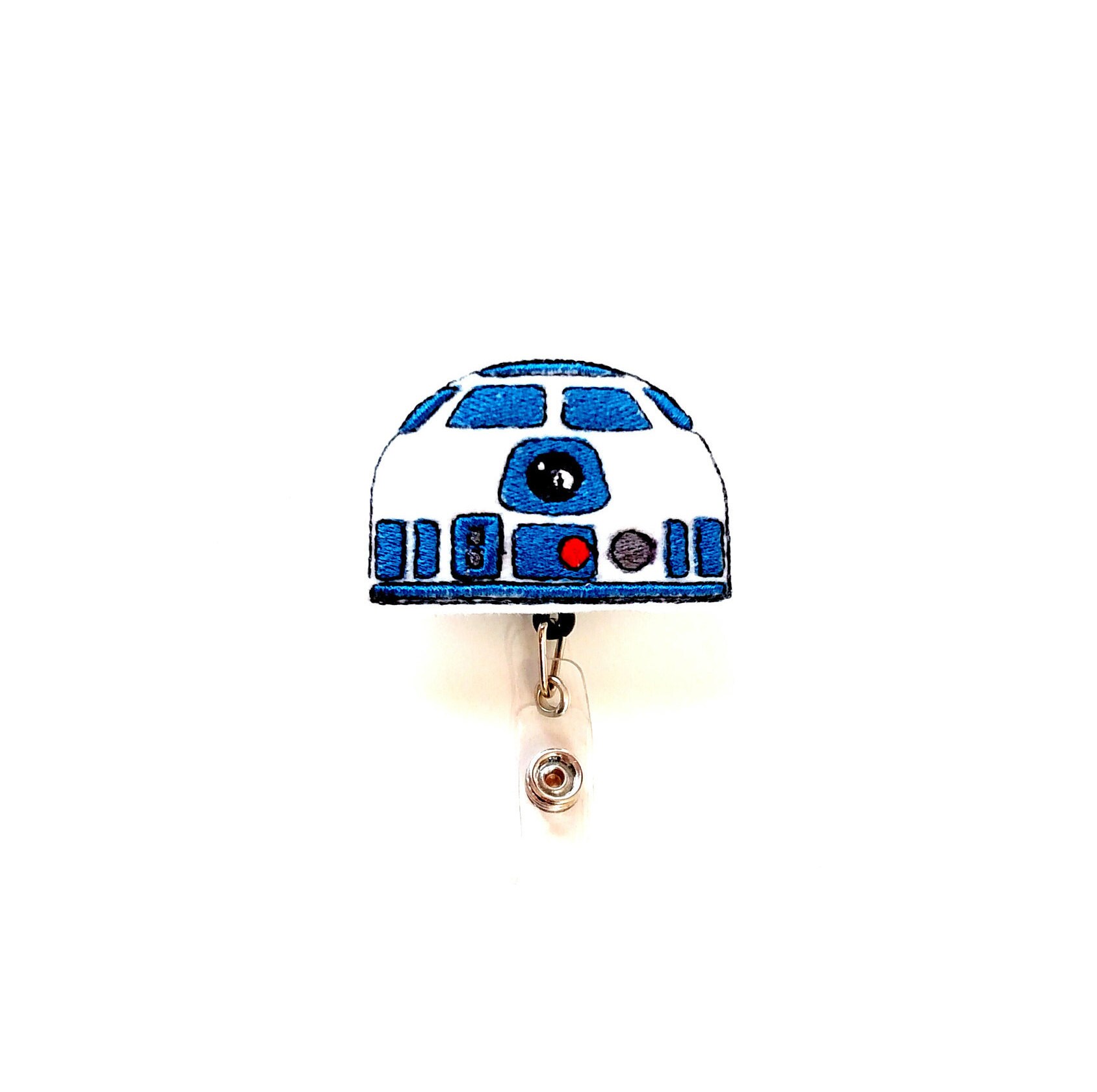 R2D2 ID Retractable Badge Holder, Star Wars ID Badge Reel, Robot Badge Reel  With Clip, Felt Embroidered ID Badge -  Canada