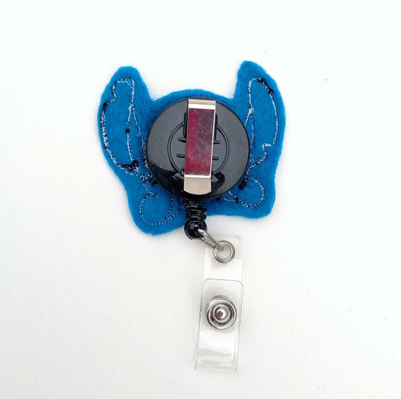 Stitch ID Badge Holder, Disney Stitch Badge Reel With Clip, Lilo & Stitch  Felt Retractable ID Badge 
