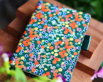 Floral hobonichi style Book cover journal Planner A5 A6 Refillable Notebook Suitable Midori graduation gift CC31
