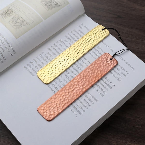 Hand Crafted Custom Engraved Copper Bookmark 8th Anniversary Personalized Gift for Book Lovers