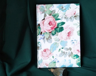 Flower notebook Writing journal A5 hardcover Personalized journals for women