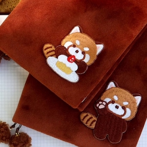 Raccoon Binder Journal Cloth Cover Planner 6 Rings notebook Agenda Refillable Inserts (A5/A6) Budget Binder CC521