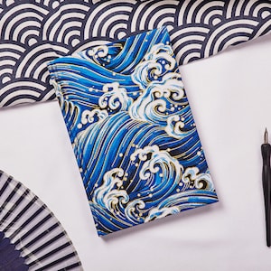 Diario de escritura A5 de estilo japonés, Bloc de notas portátil hecho a mano, cuaderno rellenado con flores, regalo de libro personalizado para ella B567