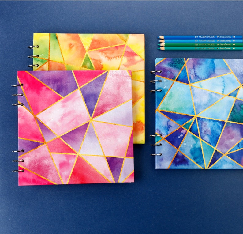 Spiral watercolor sketchbook blank sketchbook Etsy